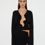Christopher Esber - Salacia Ruched Long Sleeve Top
