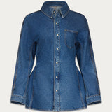 OSSOU - Cinch Shirt in Horizon Wash