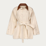OSSOU - Sweep Jacket in Buff Wash