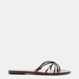 Le Monde Beryl - Sofia Strappy Sandal / Bruciato Leather Snake Effect