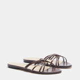 Le Monde Beryl - Sofia Strappy Sandal / Bruciato Leather Snake Effect