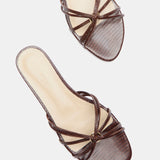 Le Monde Beryl - Sofia Strappy Sandal / Bruciato Leather Snake Effect