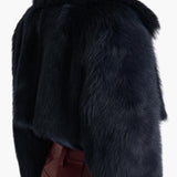Khaite - Stallone Shearling Jacket in Dark Navy