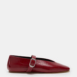 Le Monde Beryl - Stella Slipper / Oxblood Leather Eel Effect