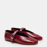 Le Monde Beryl - Stella Slipper / Oxblood Leather Eel Effect