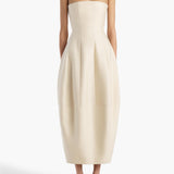 Khaite - Stela Dress in Ivory Glow