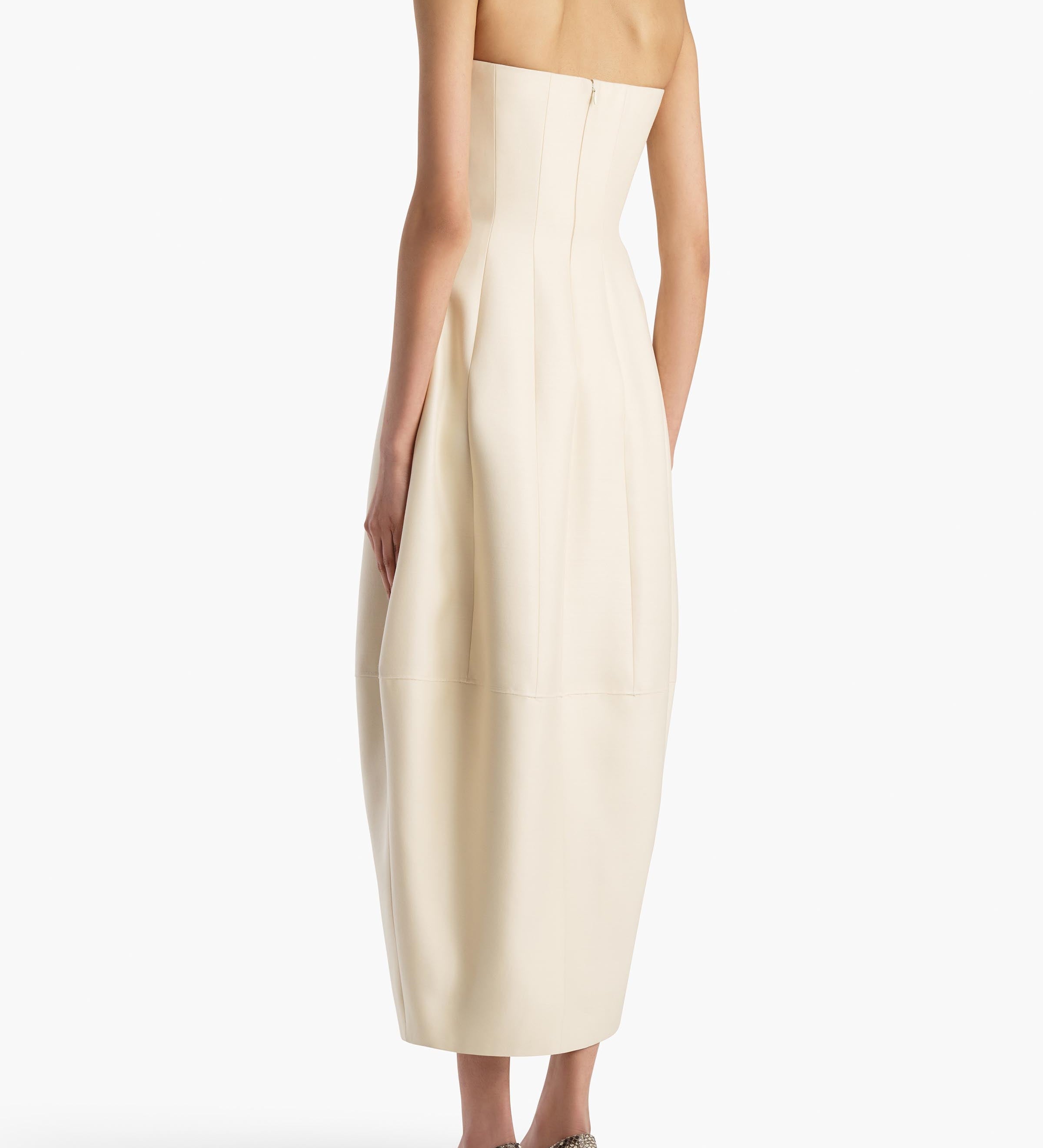Khaite - Stela Dress in Ivory Glow