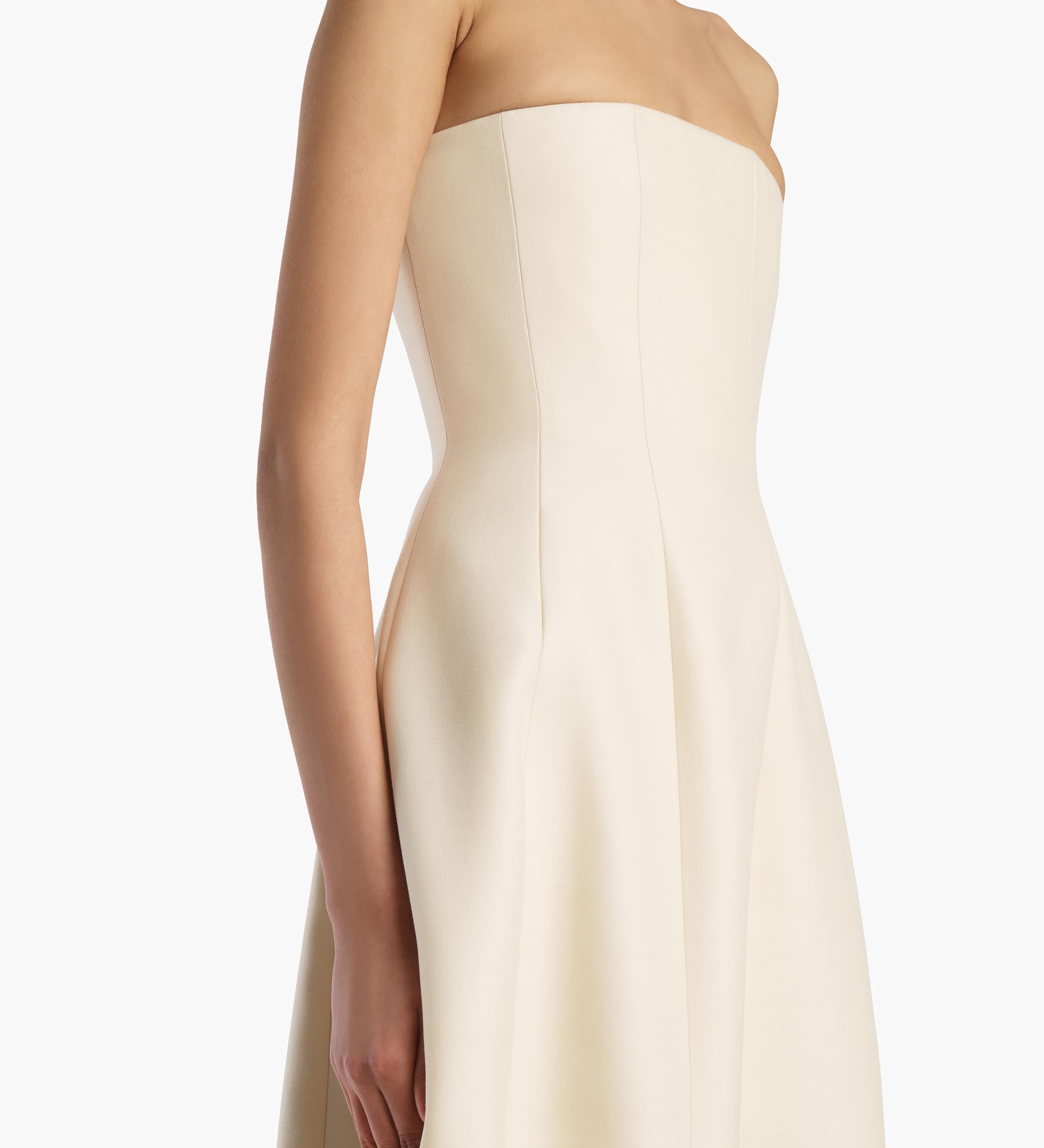 Khaite - Stela Dress in Ivory Glow