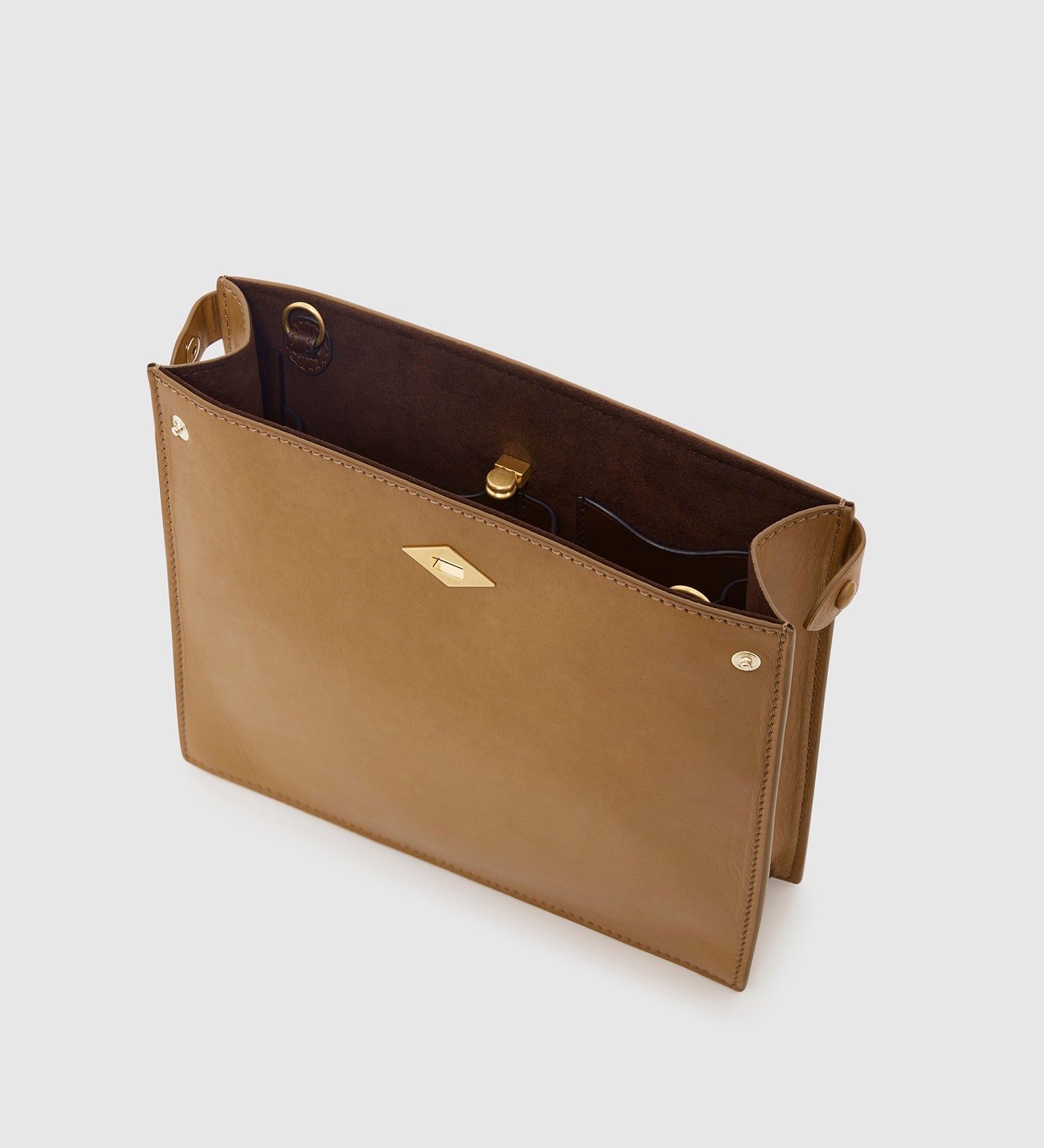 Metier - Stowaway Crossbody Buttery Nappa Caramel