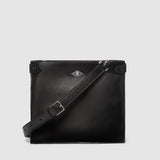 Metier - Stowaway Crossbody Buttery Nappa Black with Silver Hardware