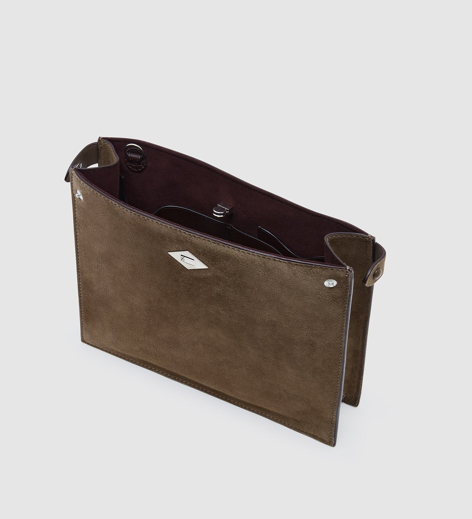 Metier - Stowaway Crossbody Suede Clay