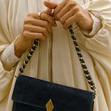 Metier - Large Chain Strap Elvis Black with Silver Hardware
