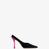 Jude - Strike Pump Black And Hot Pink Suede