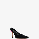 Jude - Strike Pump Black And Hot Pink Suede