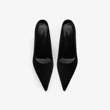 Jude - Strike Pump Black And Hot Pink Suede