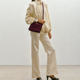 Metier - Stowaway Crossbody Buttery Suede Amarone