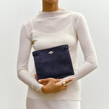Metier - Stowaway Crossbody Buttery Suede Midnight