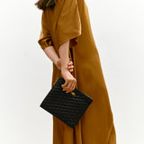 Metier - Stowaway Crossbody Nappa Diamond Quilt Black