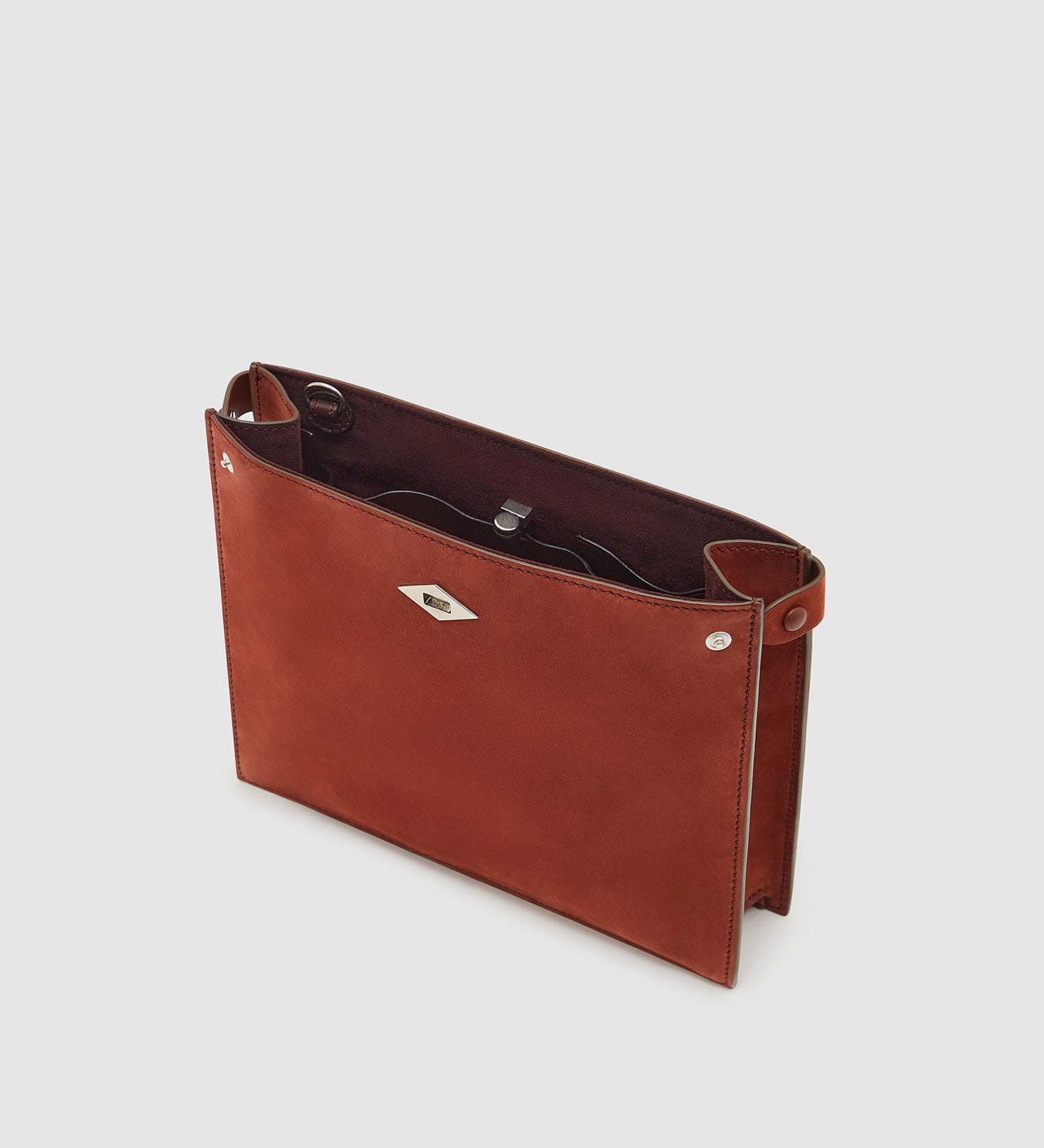 Metier - Stowaway Crossbody Nubuck Rust