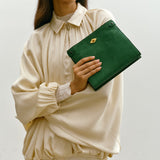 Metier - Stowaway Crossbody Nubuck Bright Emerald