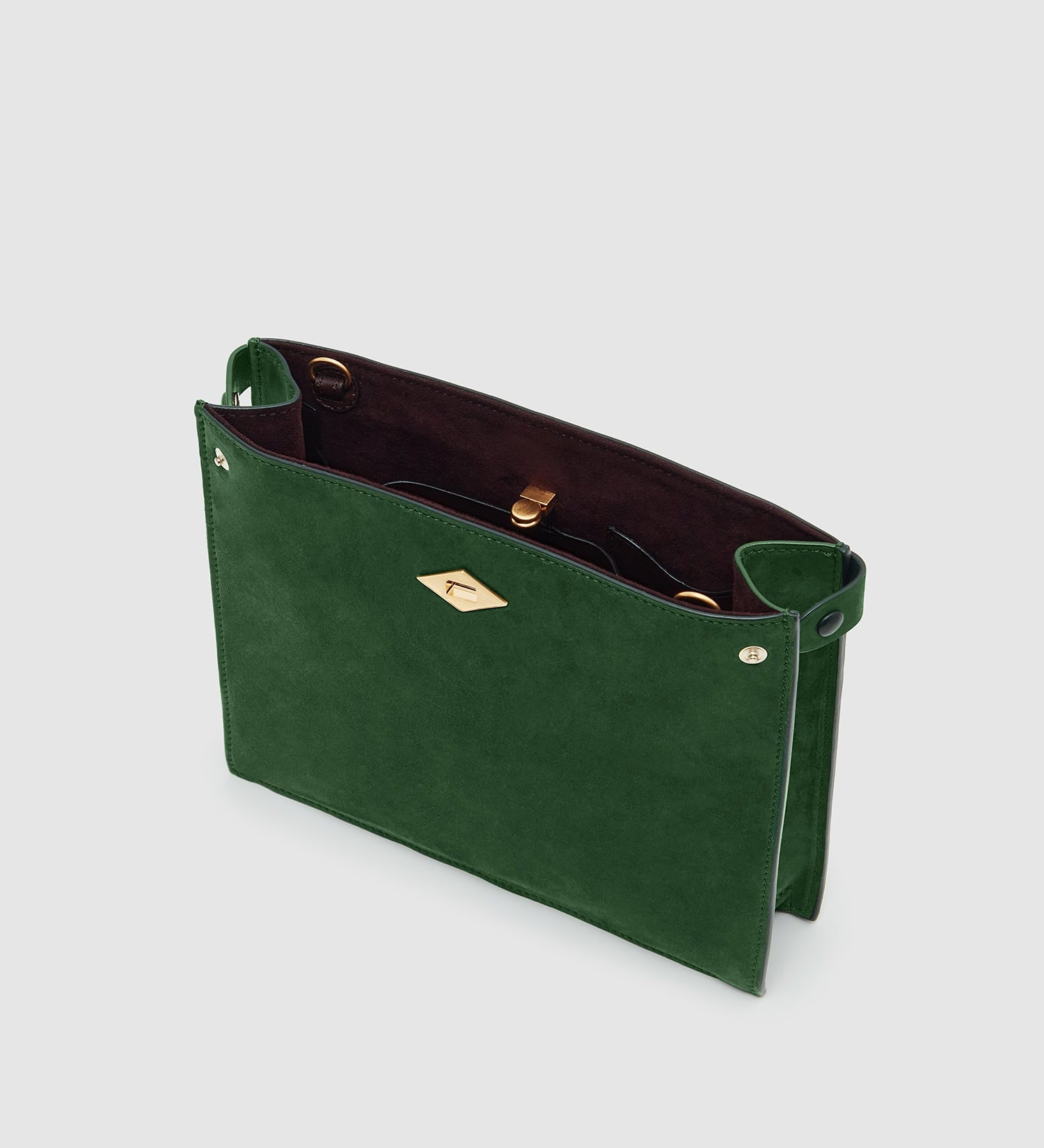 Metier - Stowaway Crossbody Nubuck Bright Emerald