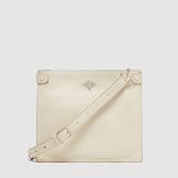 Metier - Stowaway Crossbody Smooth Calfskin White Sand with Silver Hardware