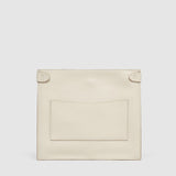 Metier - Stowaway Crossbody Smooth Calfskin White Sand with Silver Hardware