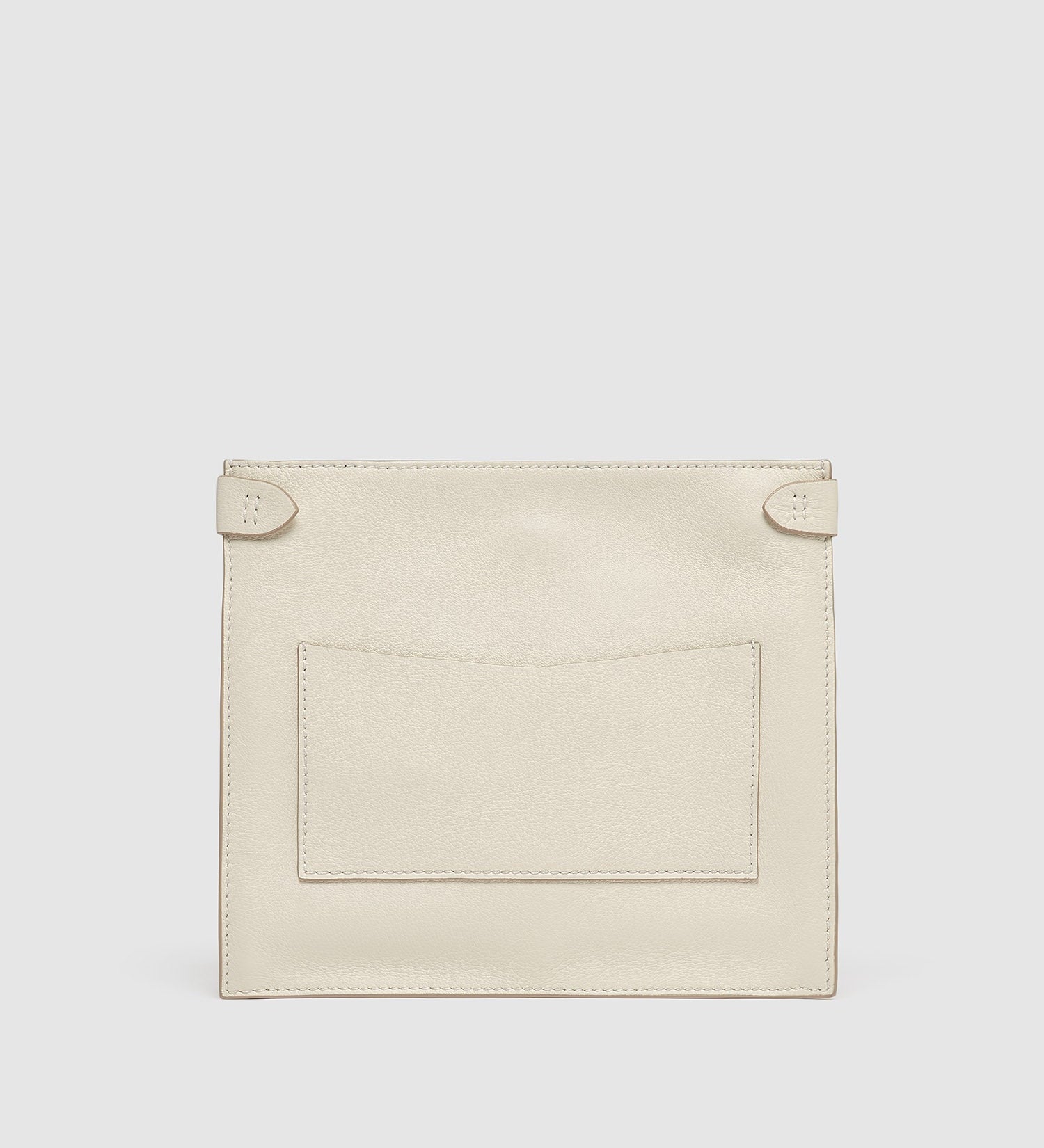 Metier - Stowaway Crossbody Smooth Calfskin White Sand with Silver Hardware