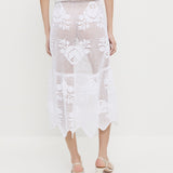 Loeffler Randall - Sullivan Cream Crochet Skirt