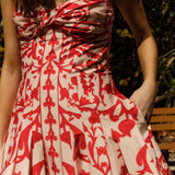 Cartolina - SU26 Ingrid Dress - Faraway Print - Poppy