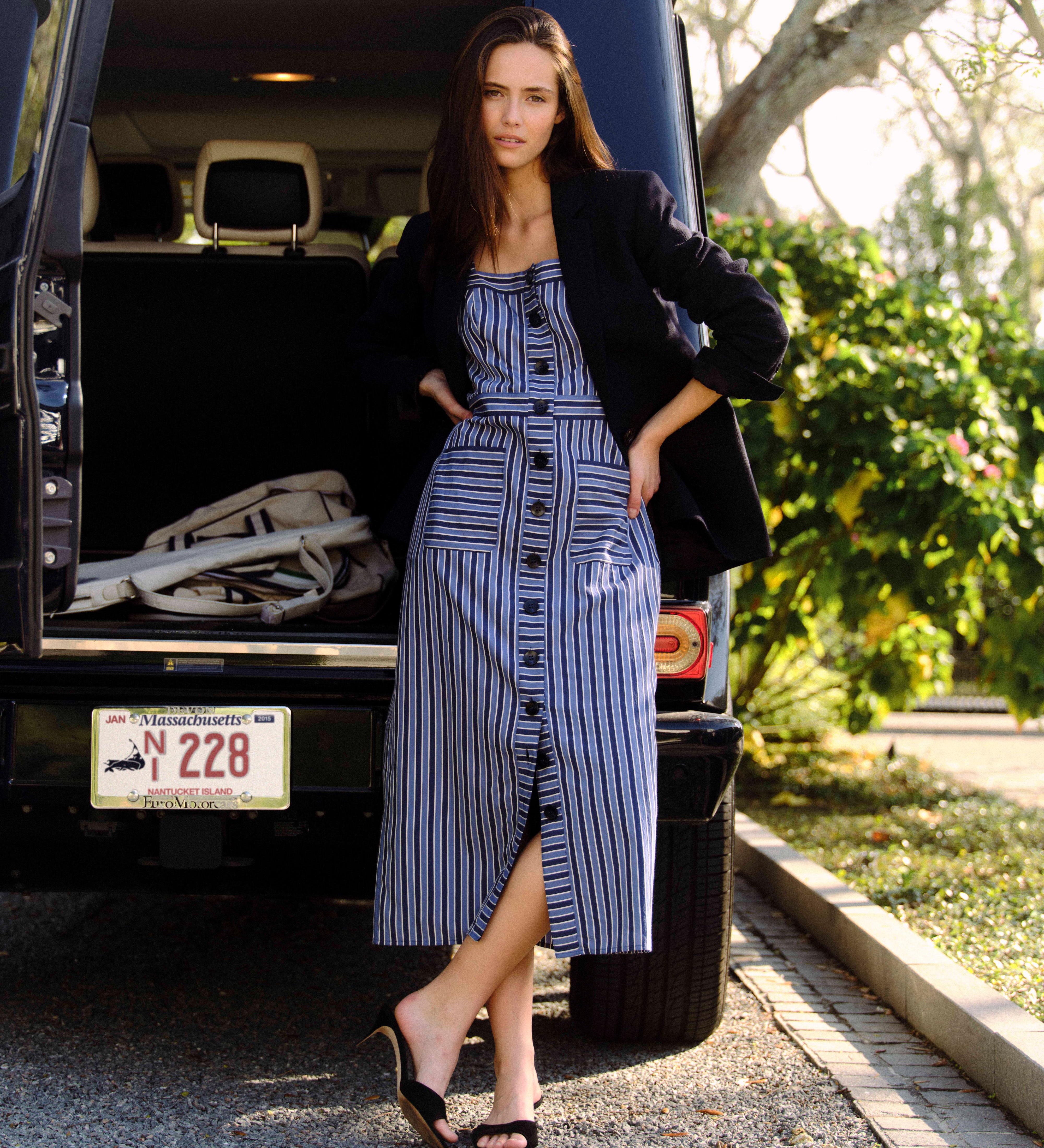 Cartolina - SU26 Natalie Dress - Coastal Stripe