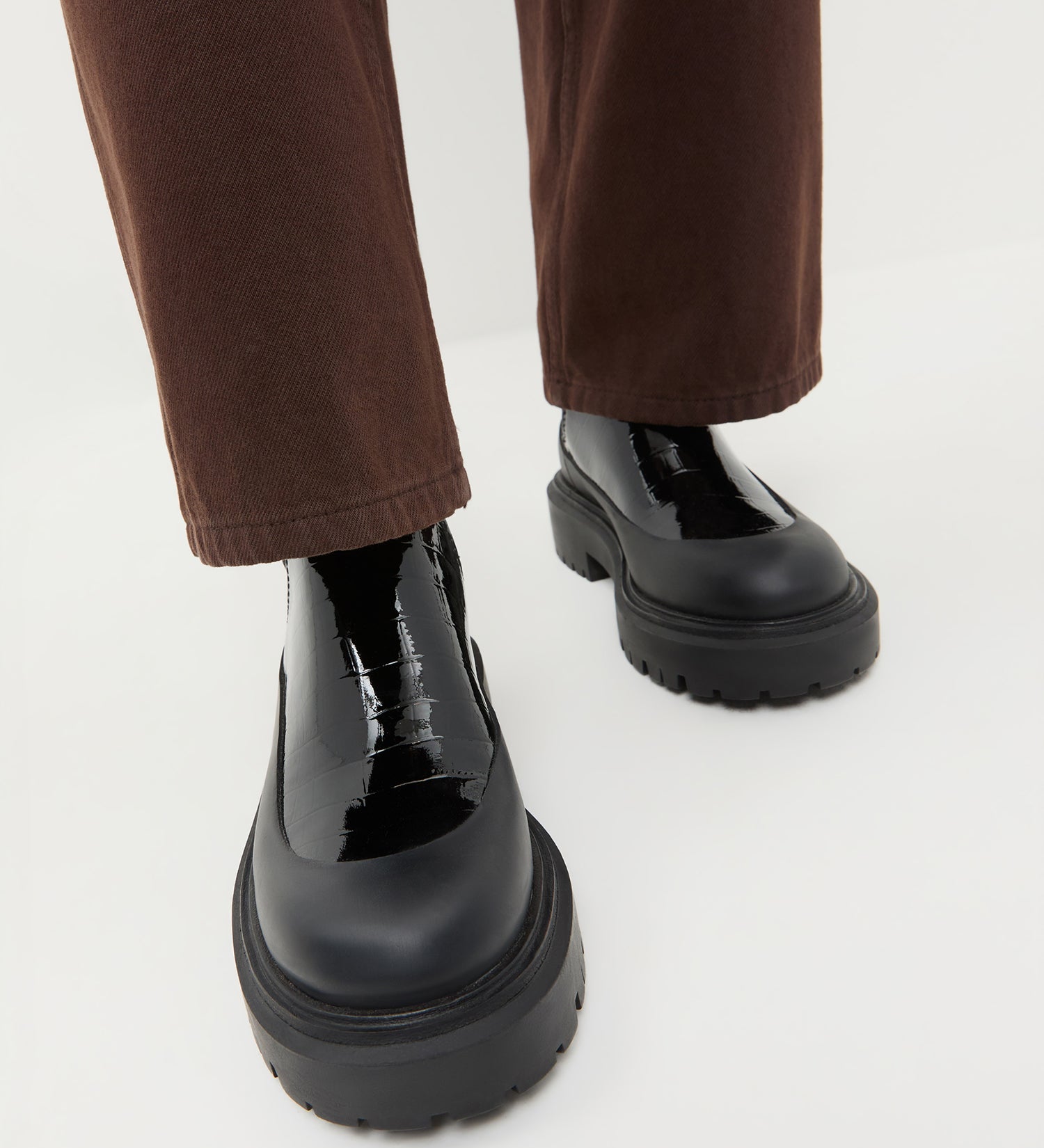 Loeffler Randall - Suri Crocodile Leather Lug Boot