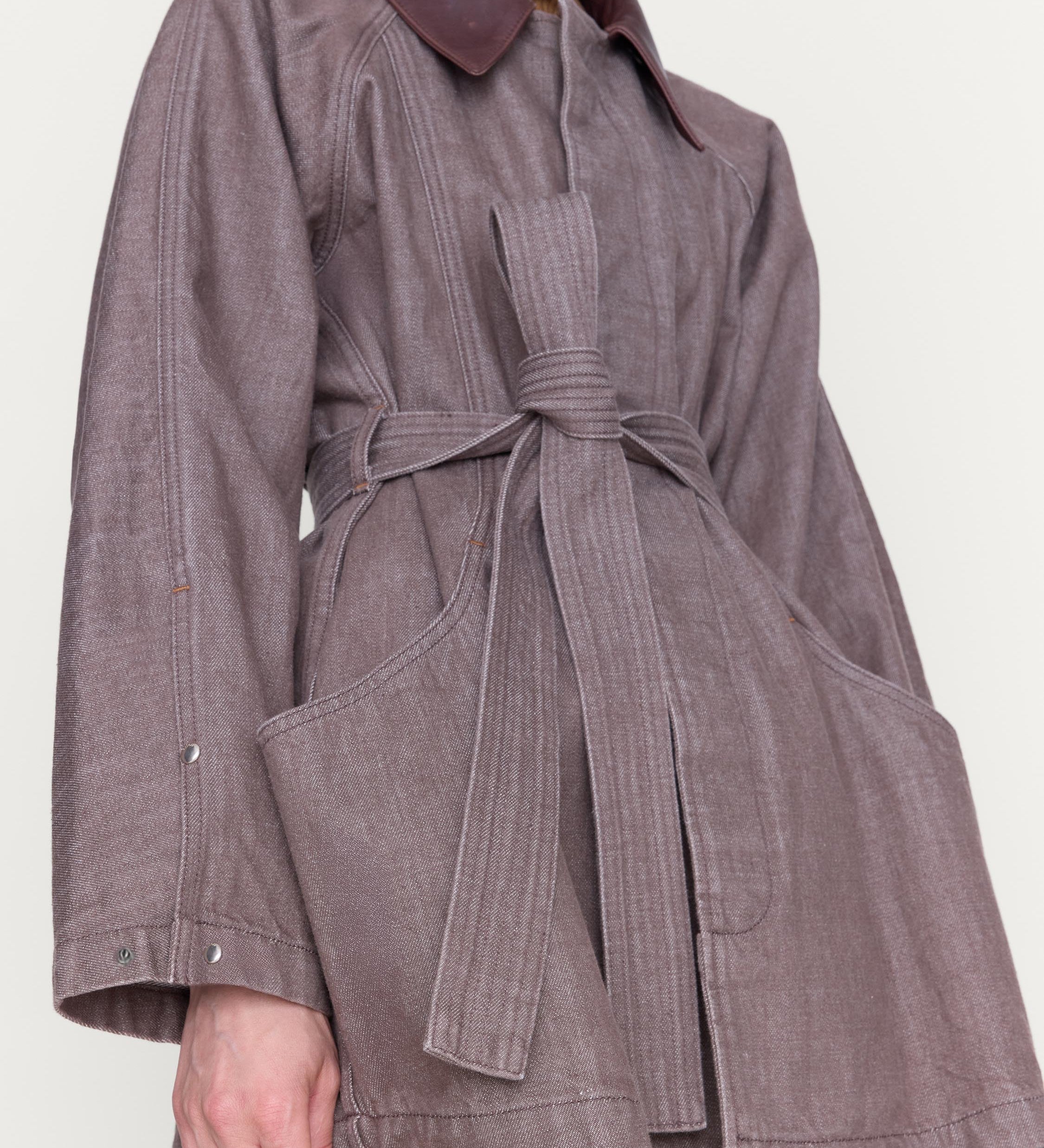OSSOU - Sweep Jacket in Loam Wash