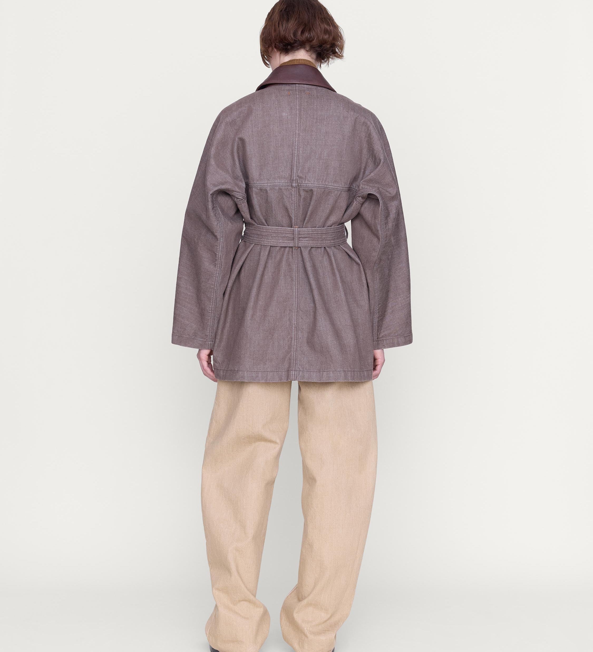 OSSOU - Sweep Jacket in Loam Wash