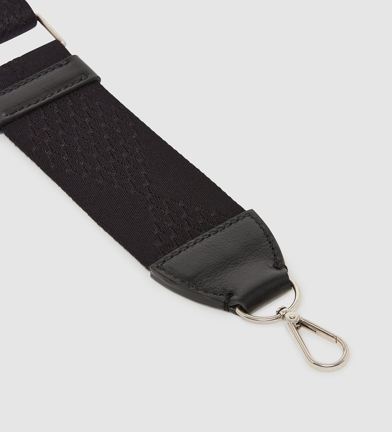 Metier - Webbing Strap Black With Silver Hardware