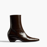 Khaite - Sybil Ankle Boot in Cacao