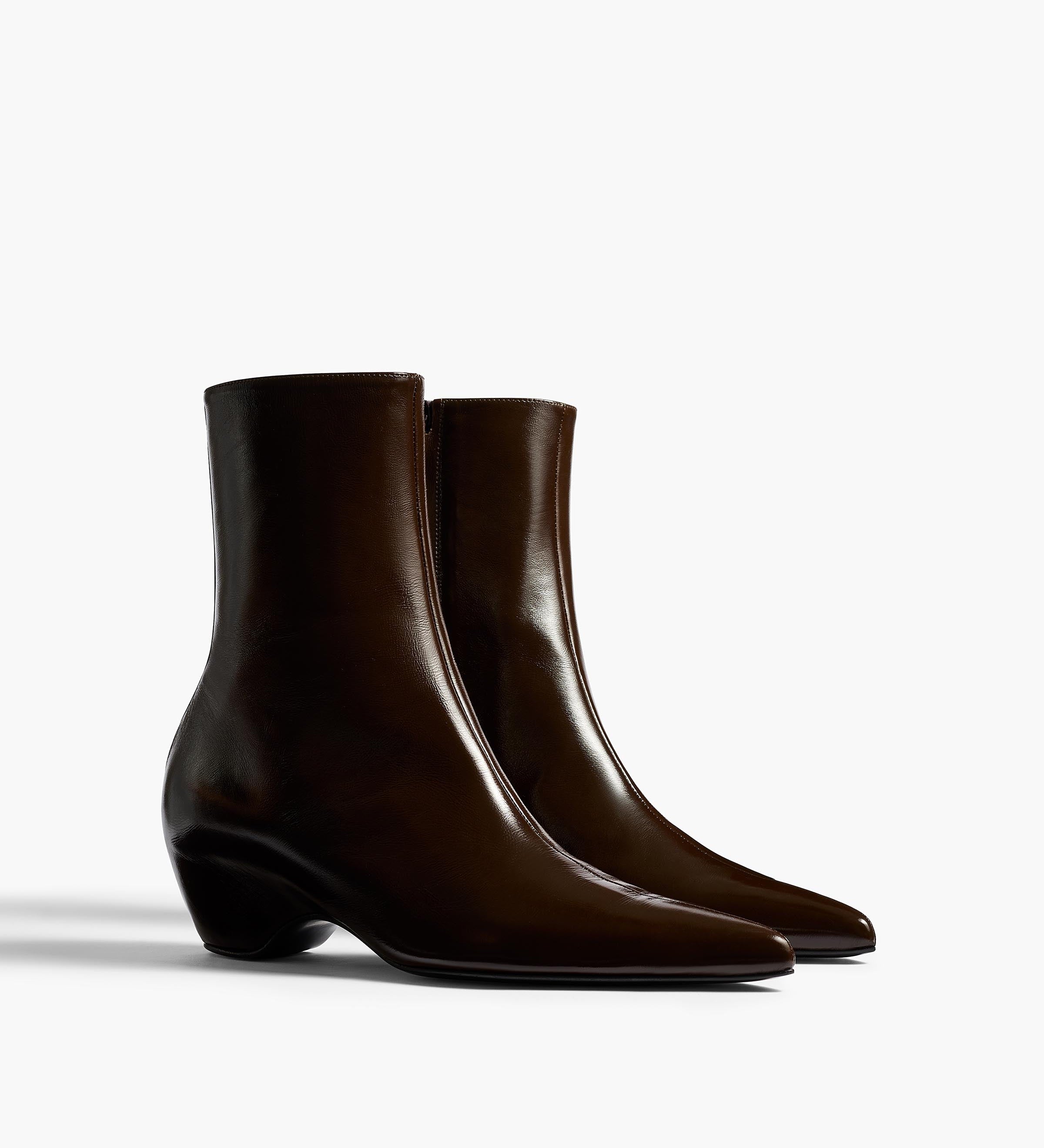 Khaite - Sybil Ankle Boot in Cacao