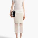 Khaite - Sybil Skirt in Natural