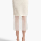 Khaite - Sybil Skirt in Natural