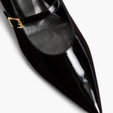 Khaite - Sybil Mary Jane Flat in Black Patent Leather