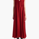 Khaite - Syd Dress in Crimson