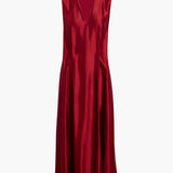 Khaite - Syd Dress in Crimson
