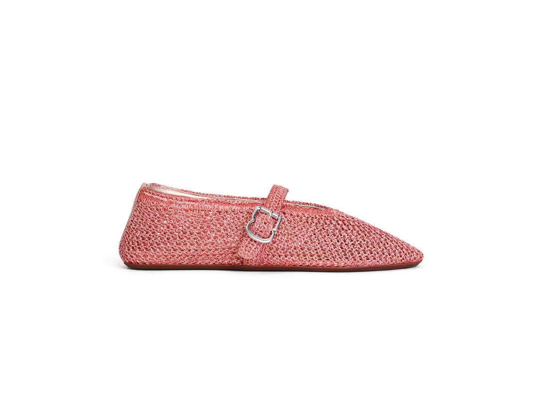 Alaia ballet flat in corail