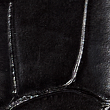 Khaite - Lucca Belt in Black Croc - Embossed Leather with Gold