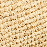 Khaite - Audrey Crossbody Bag in Natural Raffia and Olive Leather