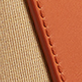 Khaite - Large Lia Bag in Tan Leather and Honey Canvas
