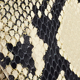 Khaite - Lina Keychain Pouch in Natural Python - Embossed Leather