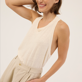 Jamie Haller - The Racerback Linen in Ecru