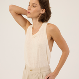 Jamie Haller - The Racerback Linen in Ecru