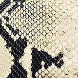 Khaite - Audrey Clutch in Natural Python-Embossed Leather